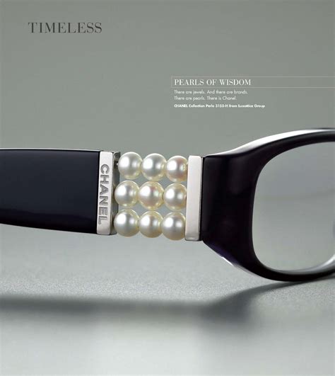 women's chanel reading glasses|Chanel eyeglass frames with pearls.